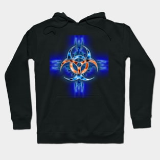 Fiery Biohazard B Hoodie